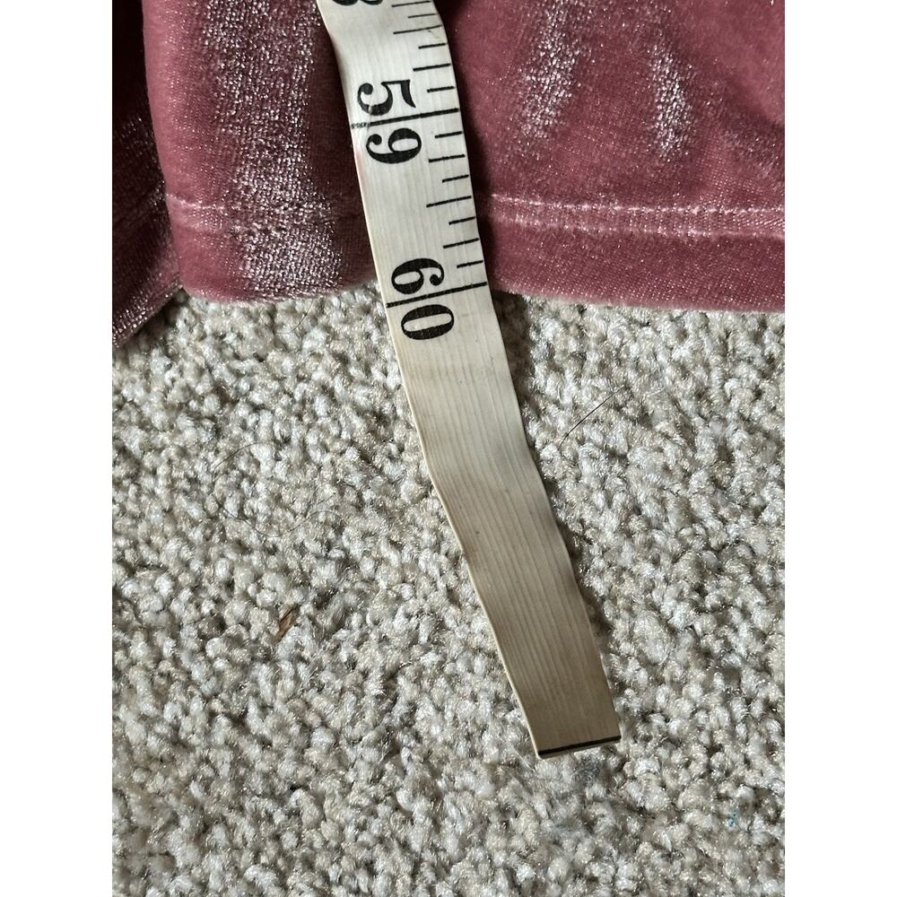 Soft Surroundings Pink Vera Velvet Faux Wrap Maxi Dress Wedding Holiday Dress LG - Picture 9 of 9